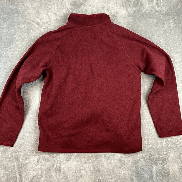 The North Face Glacier Fleece Quarter Zip Men's L Cordovan Heather NWT - Picture 4 of 10